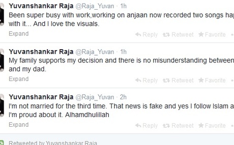 Yuvansankarraja converting to islam