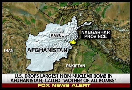 USA bombed on Nangahar province, Afganisthan